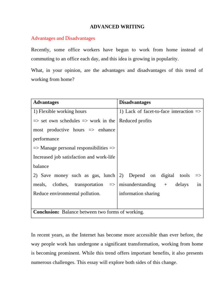 Advanced Writing | PDF