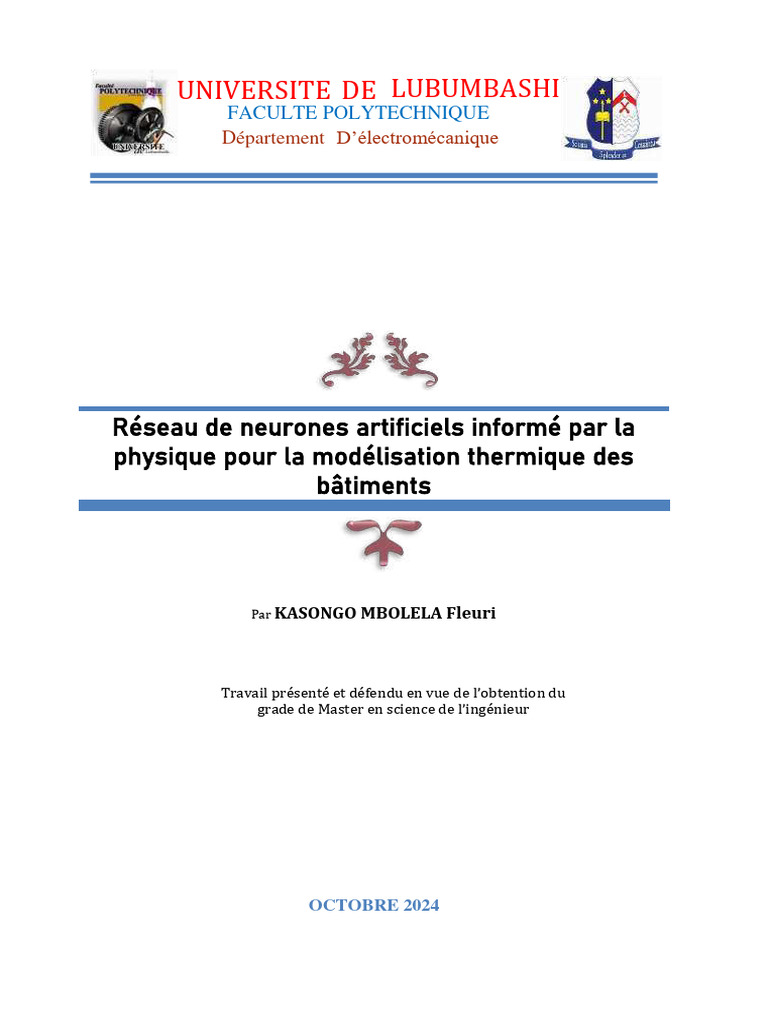 Reseau de Neurones Artificiels Informe P | PDF