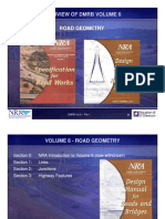 Overview of DMRB Volume 6 Road Geometry Standards