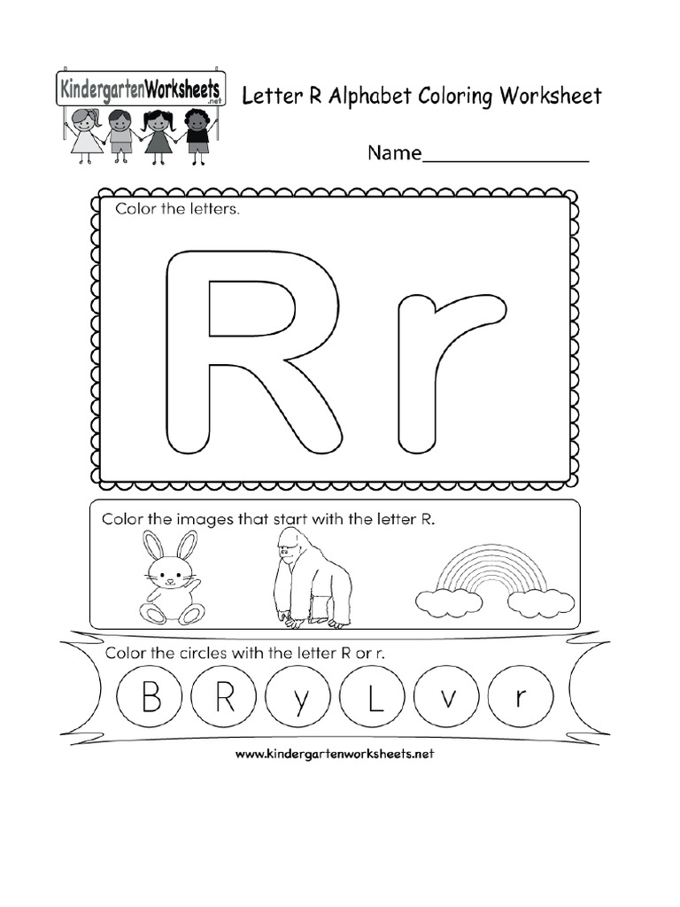 Letter R - Worksheet | PDF