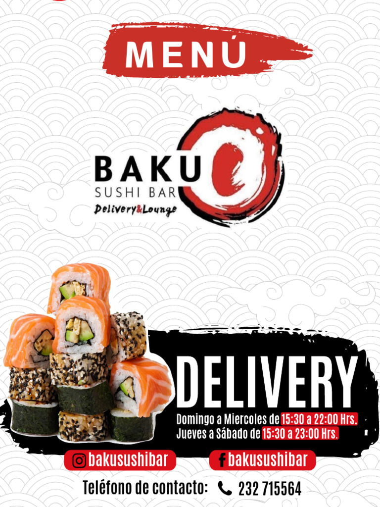 Menú Baku Sushi | PDF