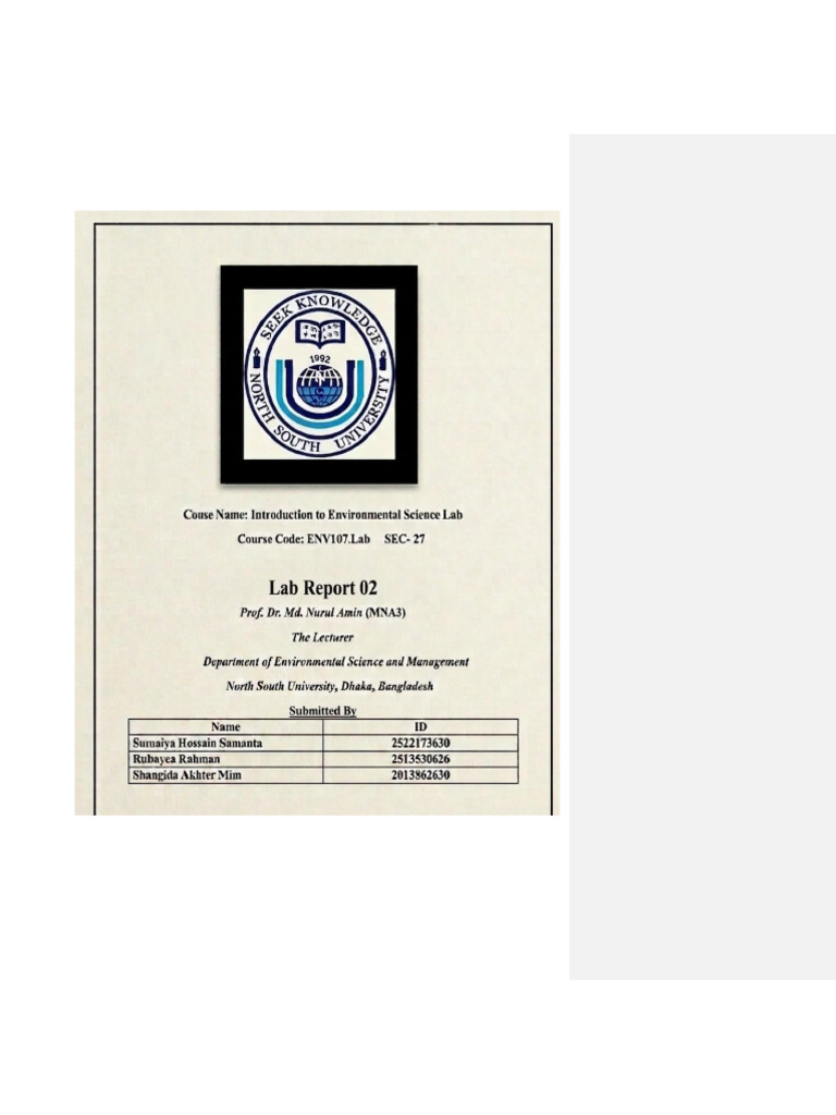 Lab Reportt 02 | PDF