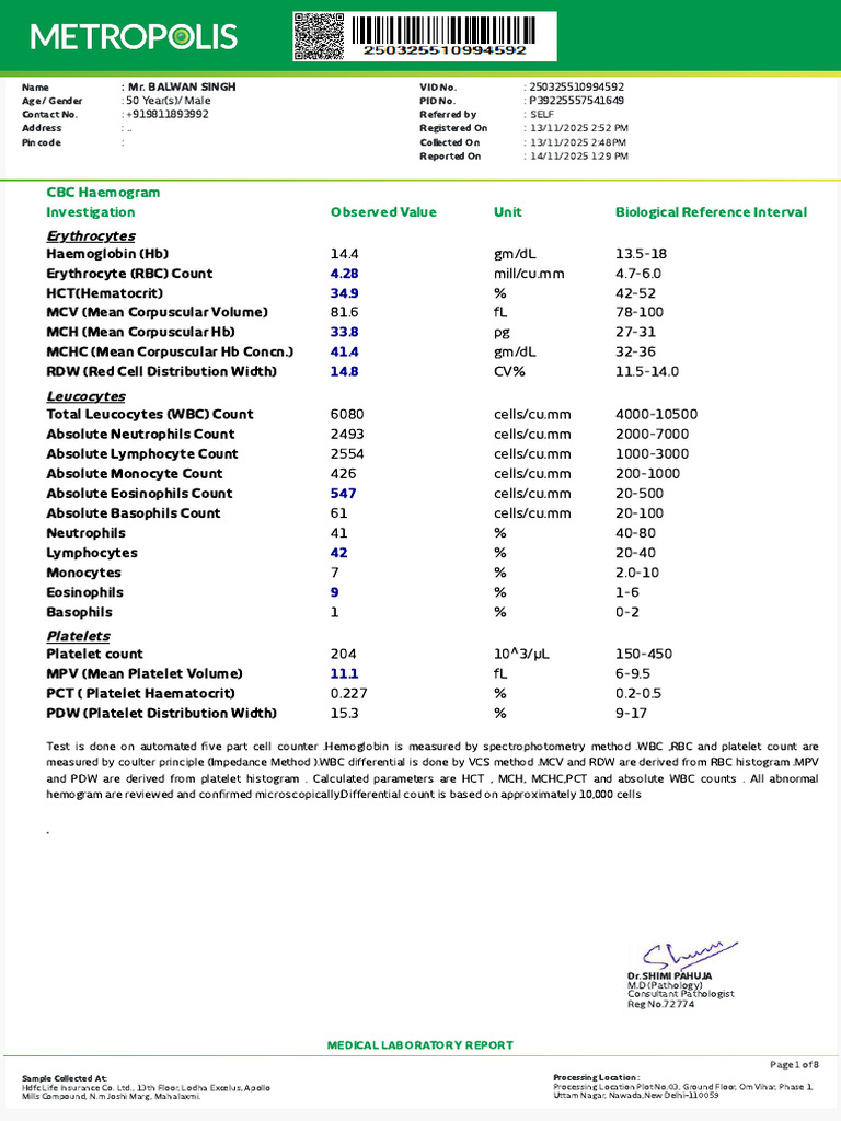 Medical Report | PDF