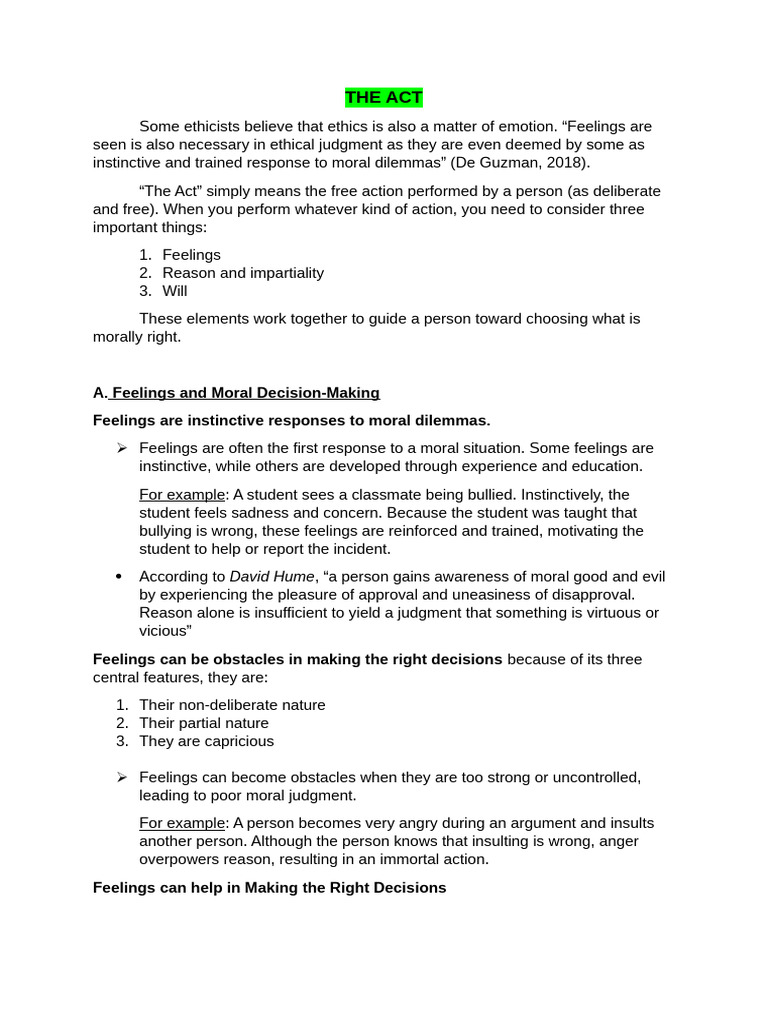 The Act 1 | PDF