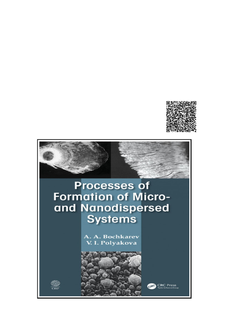 Processes of Formation of Micro and Nanodispersed Systems 1st Edition A ...
