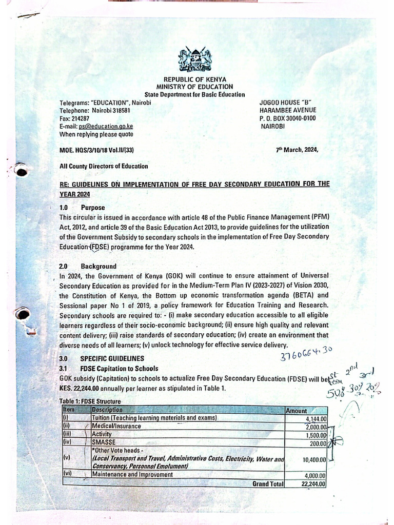 Guidelines On FDSE For The Year 2024 | PDF