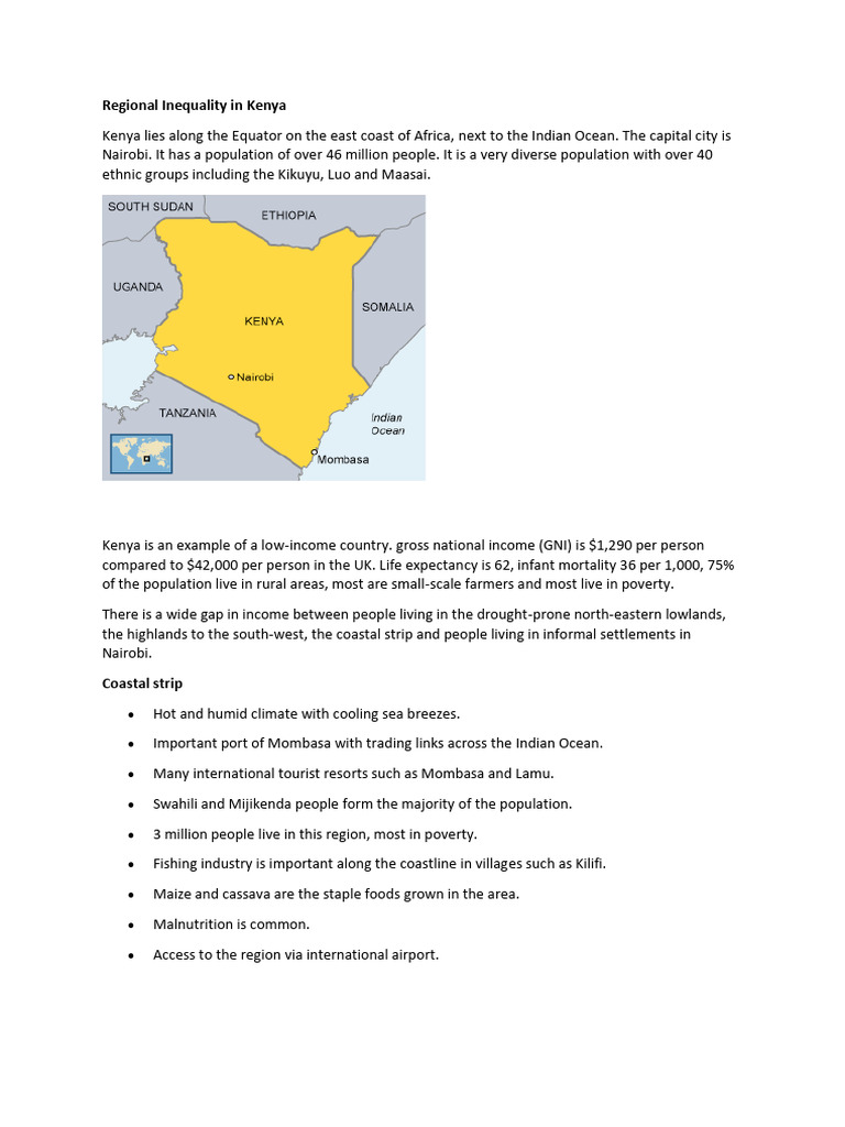 Inequality in Kenya | PDF