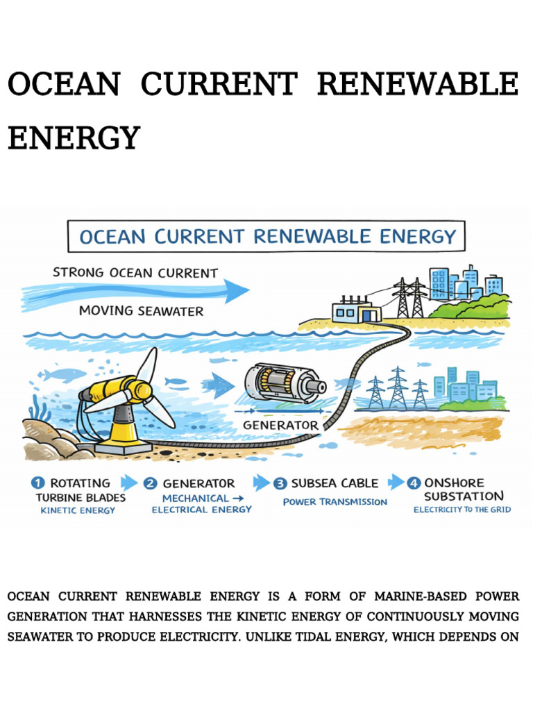 Ocean Current Renewable Energy | PDF