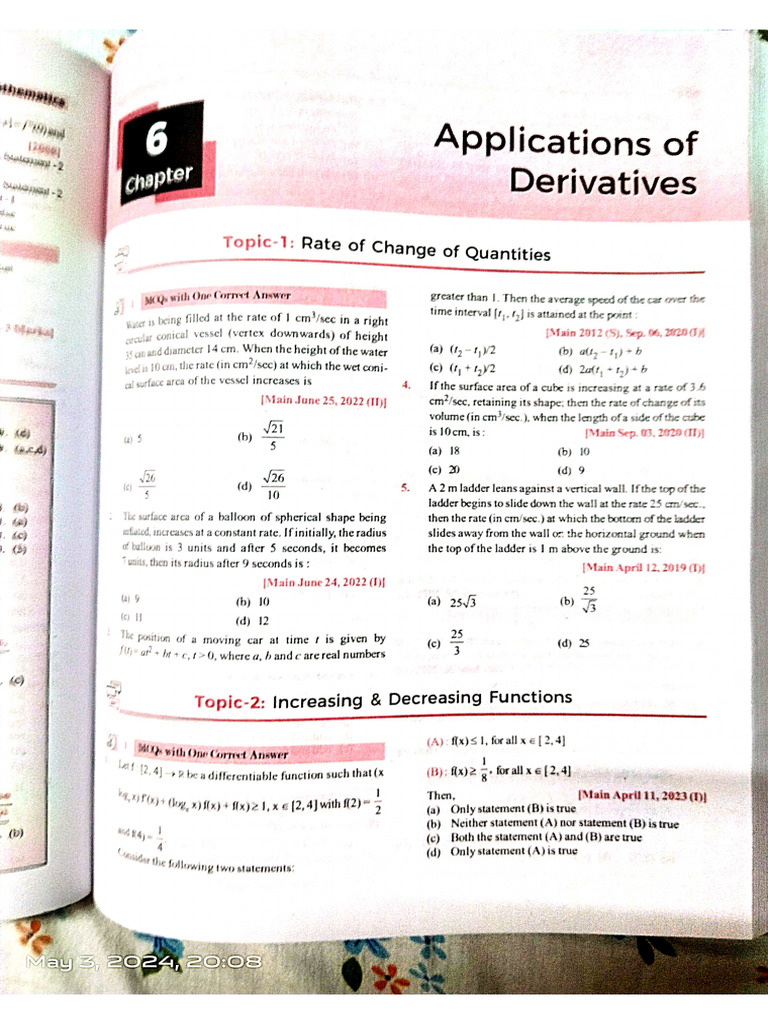 Application of Derivative | PDF
