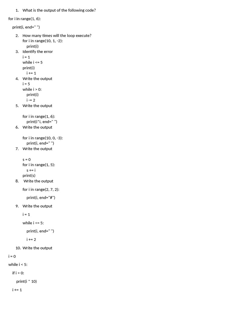 Loop 1 | PDF
