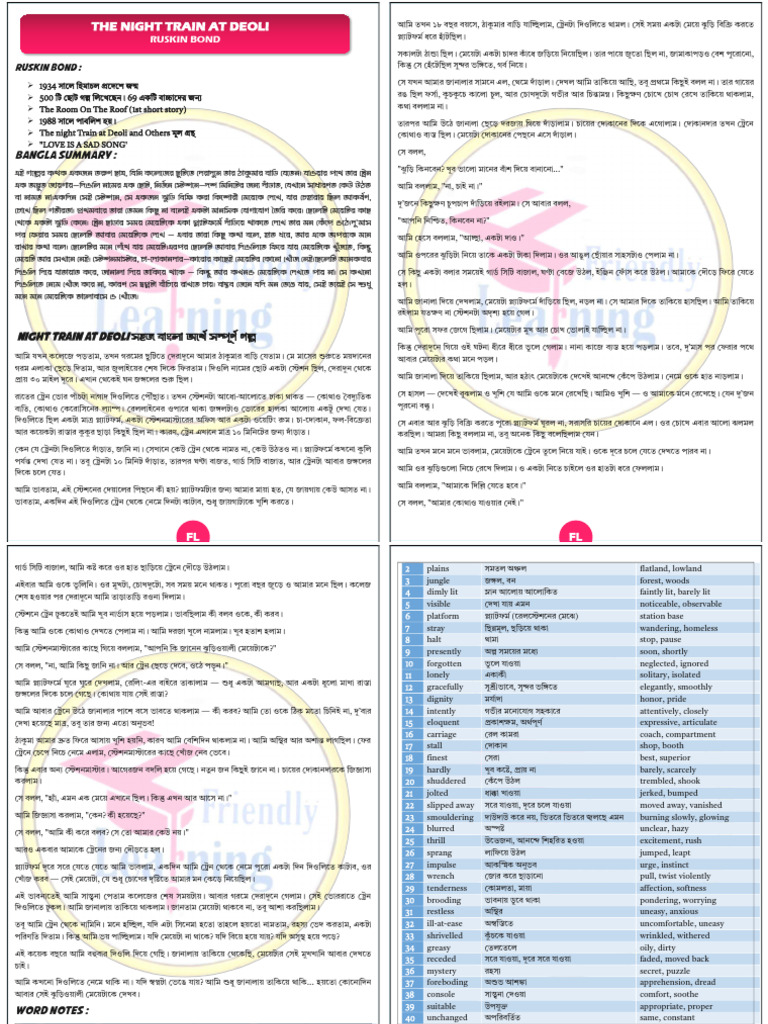 3rd Sem 12 ENG FRIENDLY LEARNING (1) - Cropped - Compressed | PDF