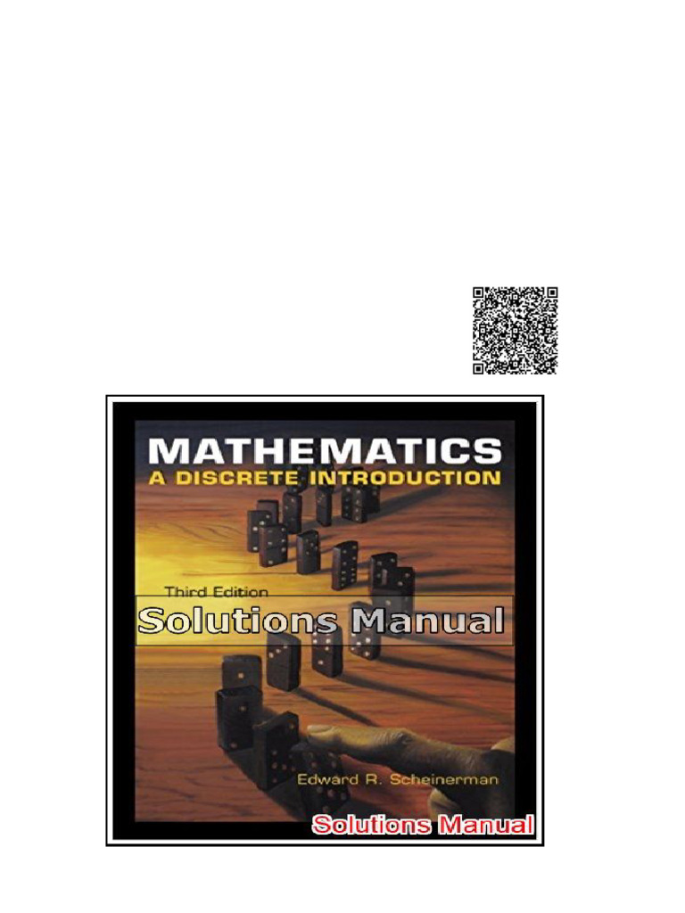 Mathematics A Discrete Introduction 3rd Edition Scheinerman Solutions ...