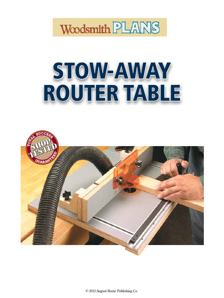 Stow-Away Router Table | PDF