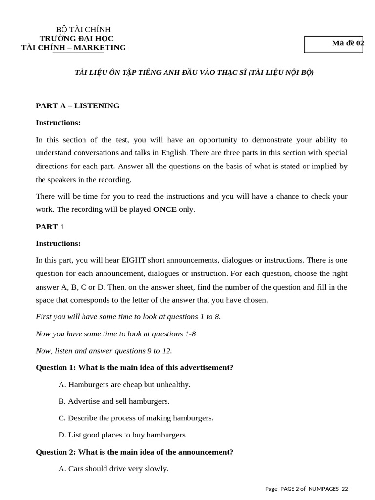 02 - Form Đề | PDF