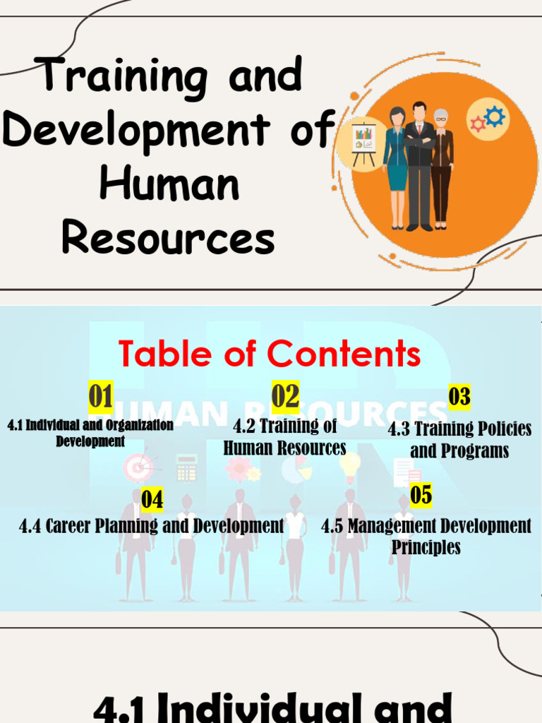 Training and Development of Human Resources | PDF