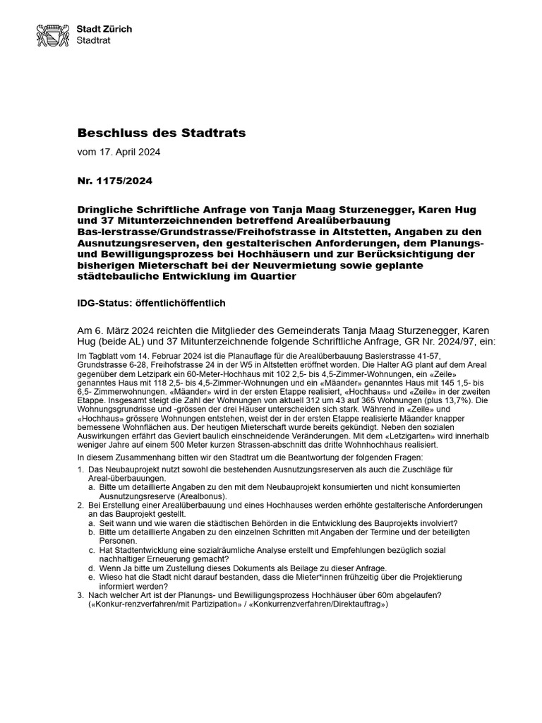 STZH STRB 2024 De, IT, en | PDF