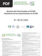 IX Congresso Ibérico de Estudos Rurais - Indice de Resumos