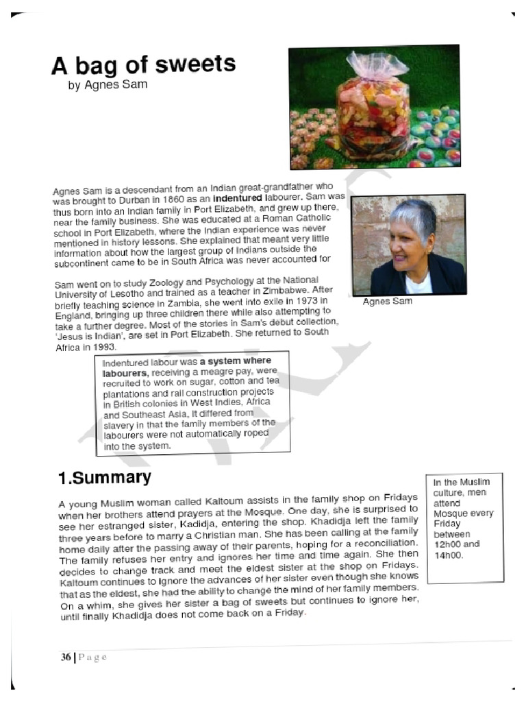 A Bag of Sweets | PDF