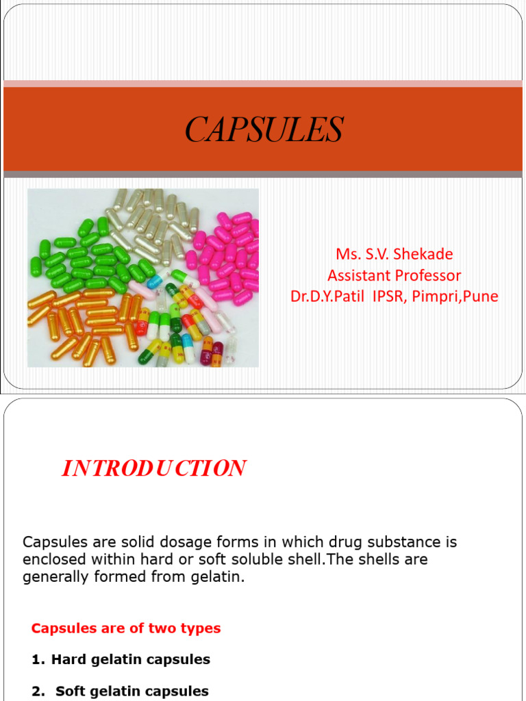 Capsules | PDF
