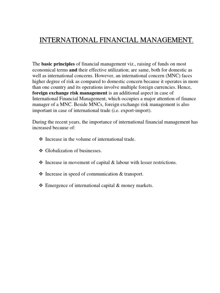 International Financial Management | PDF