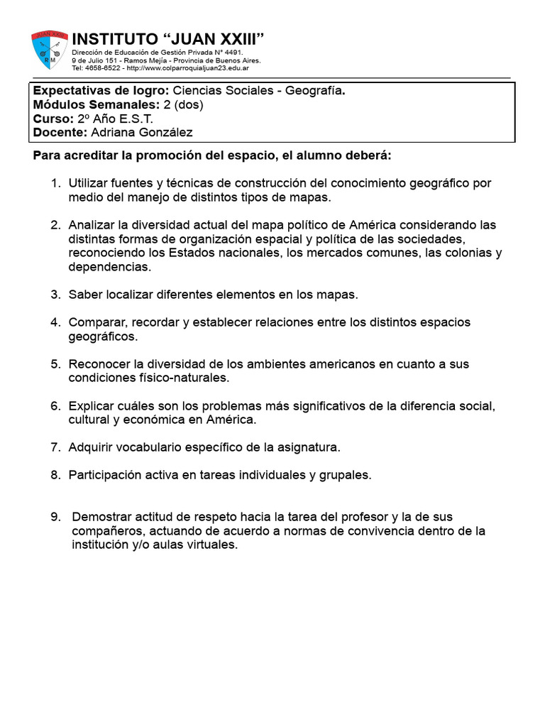 Expec. 2 - Cs. Soc. Geog. 2026 | PDF