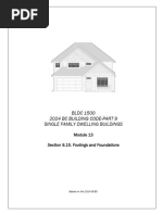 Foundation Requirements in BC Code | PDF | Basement | Masonry