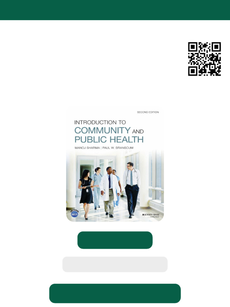 Introduction To Community and Public Health 2nd Edition Manoj Sharma ...