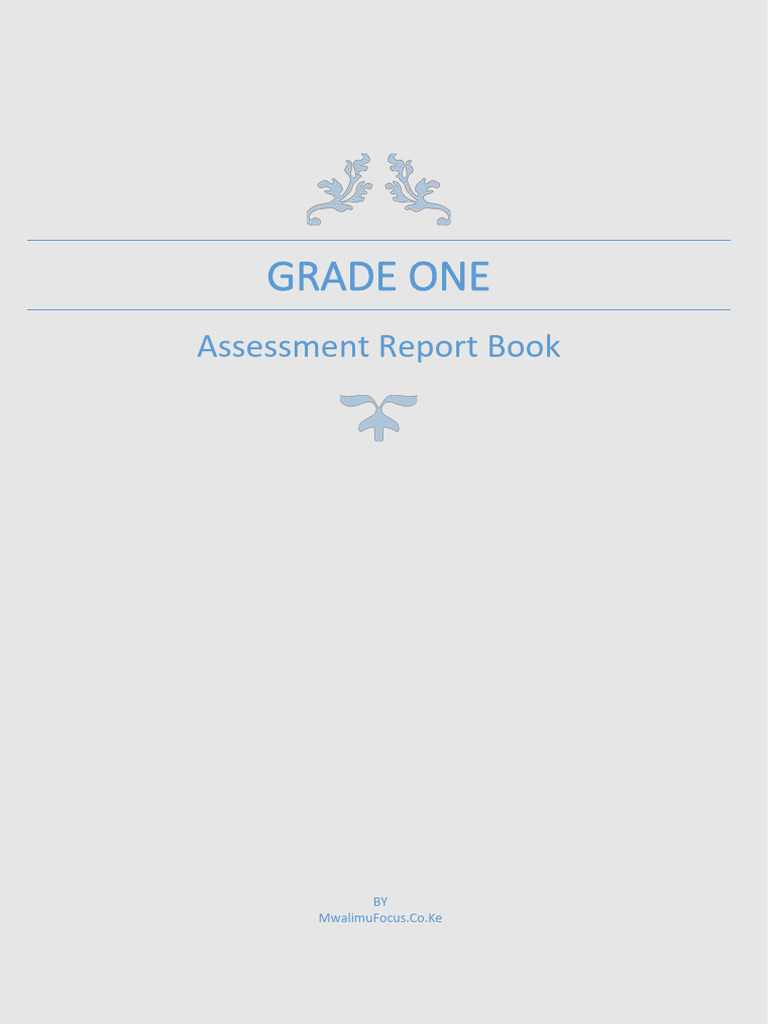Grade 1 Rationalized Assessment Report Book | PDF
