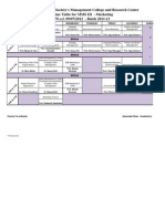 Time Table Mms III 2011-13