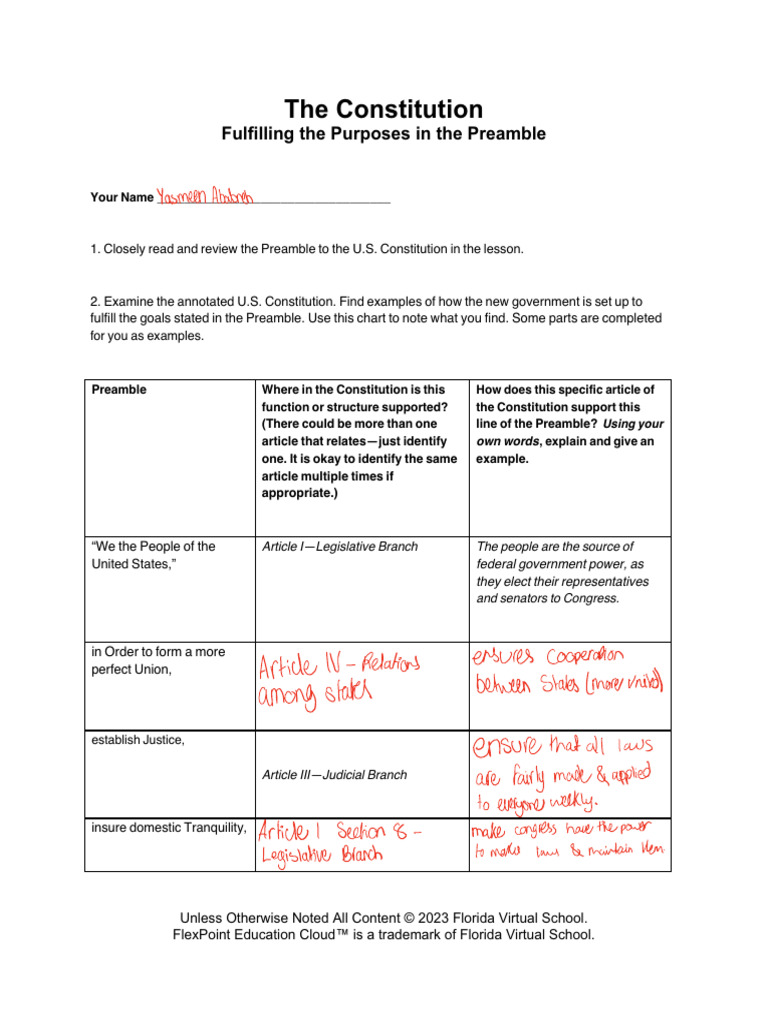 The Constitution Template | PDF
