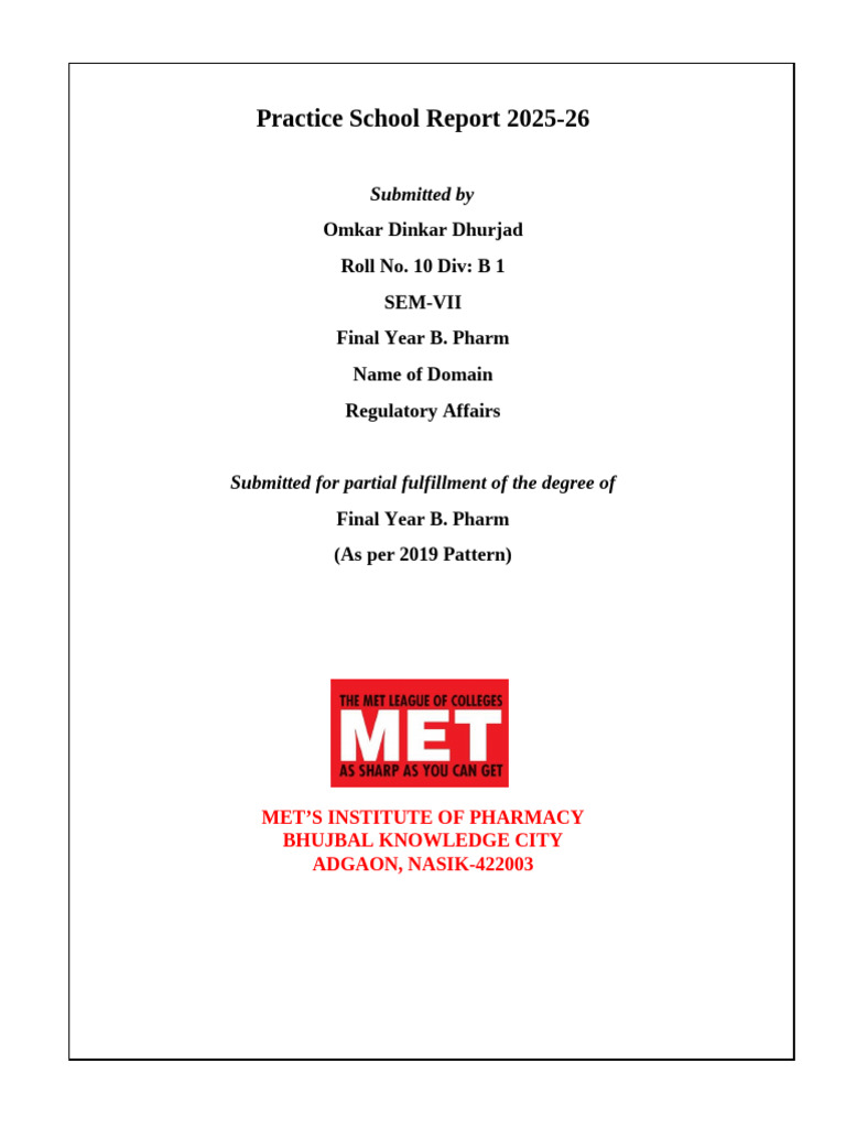 RA Report OMKAR Final | PDF