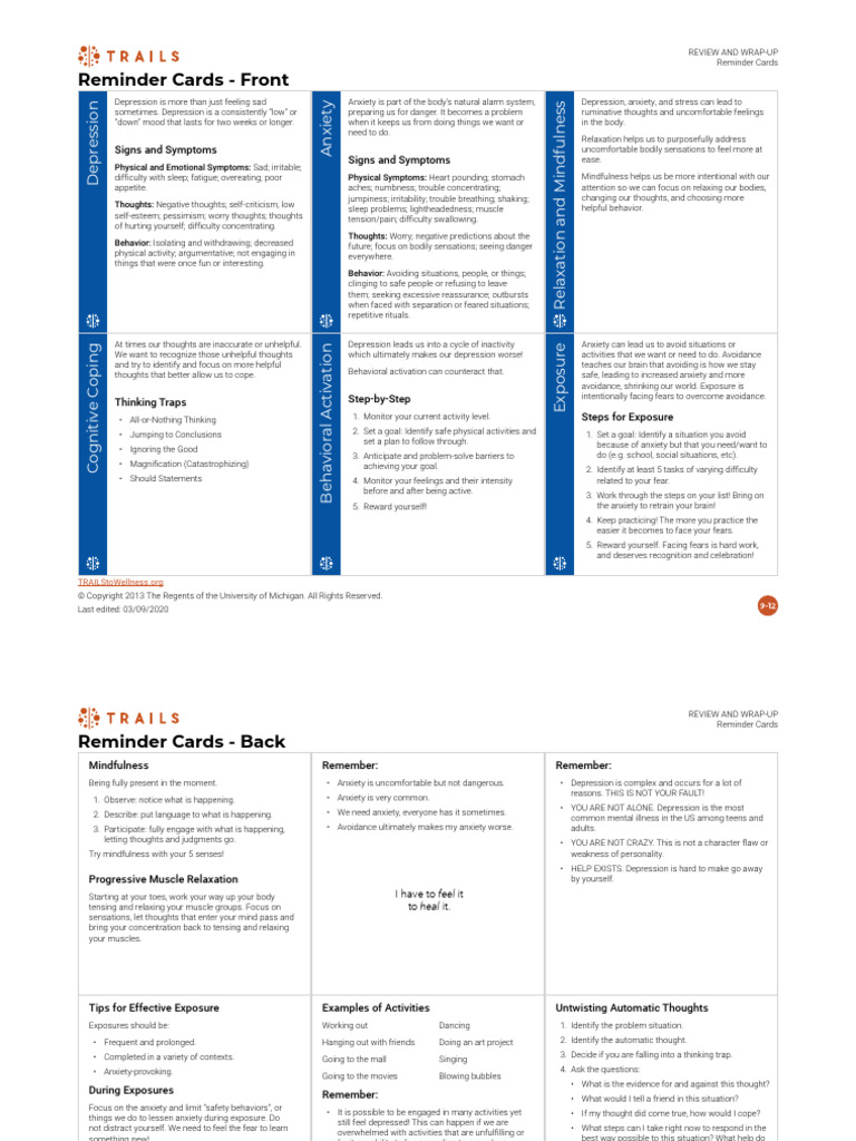 Reminder Cards | PDF