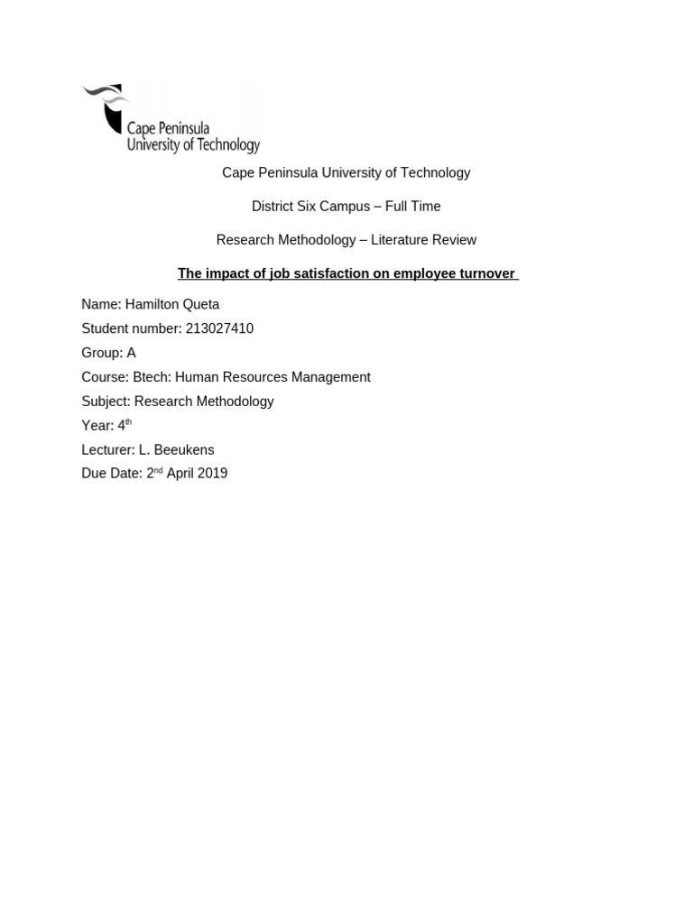 Research Methodology - Literature Review | PDF