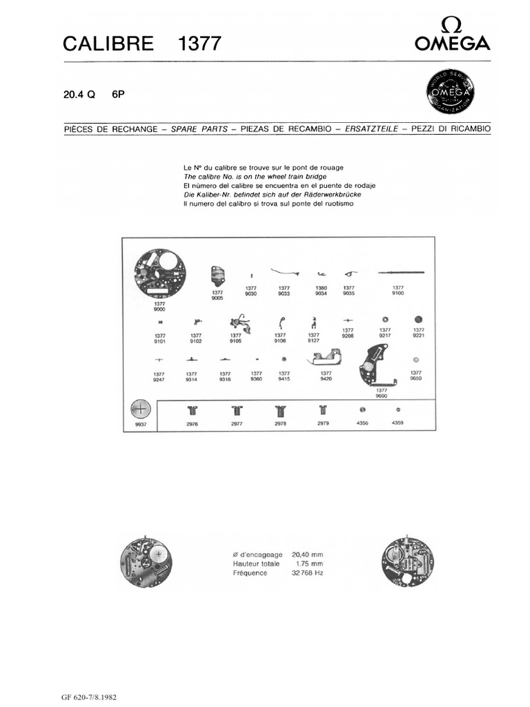 Omega 1377 | PDF