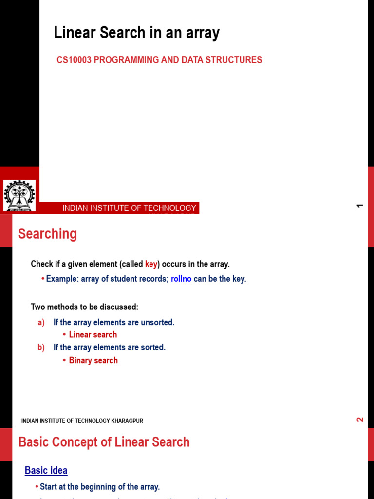 08 Linear Search | PDF