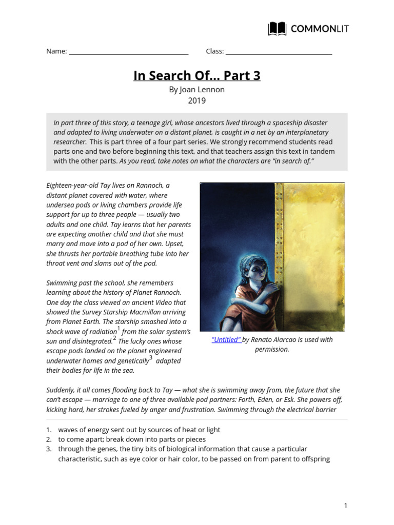 In Search Of... Part 3-Student | PDF