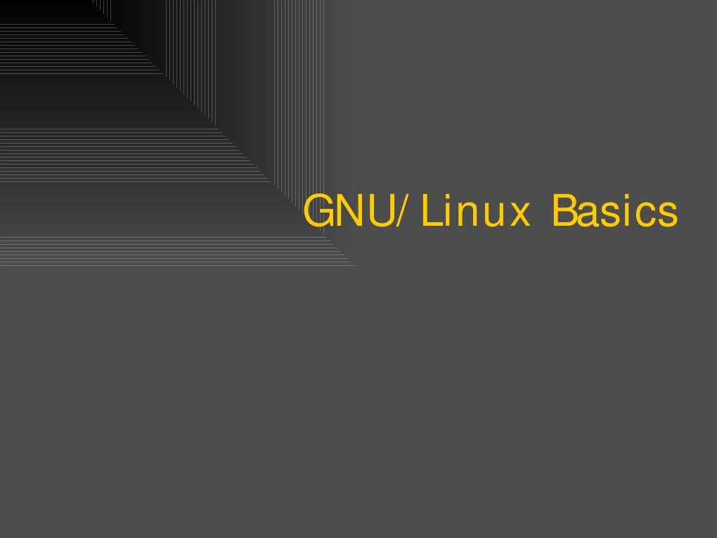Gnu Linux Basics | PDF