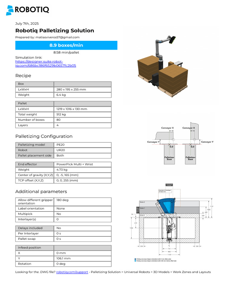 Robotiq Palletizing Solution | PDF