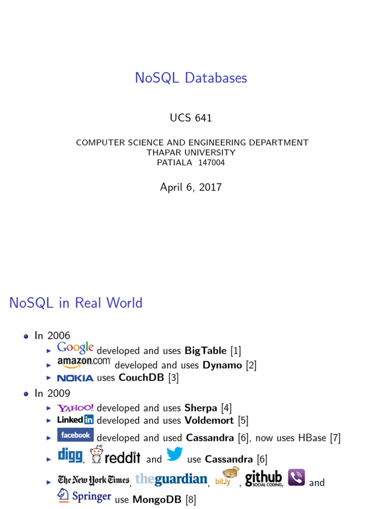 NoSQL Databases | PDF