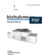 Bizhub PRO 920 Operator Manual