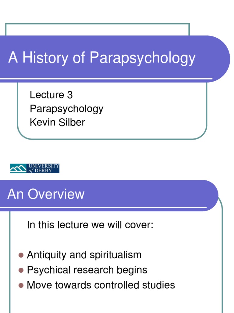 History of Parapsychology Overview | PDF | Social Science | Philosophy
