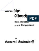 Ludendorff, Erich - Deutsche Abwehr - Antisemitismus Gegen Antigojismus (1934, 16 S., Scan, Fraktur)