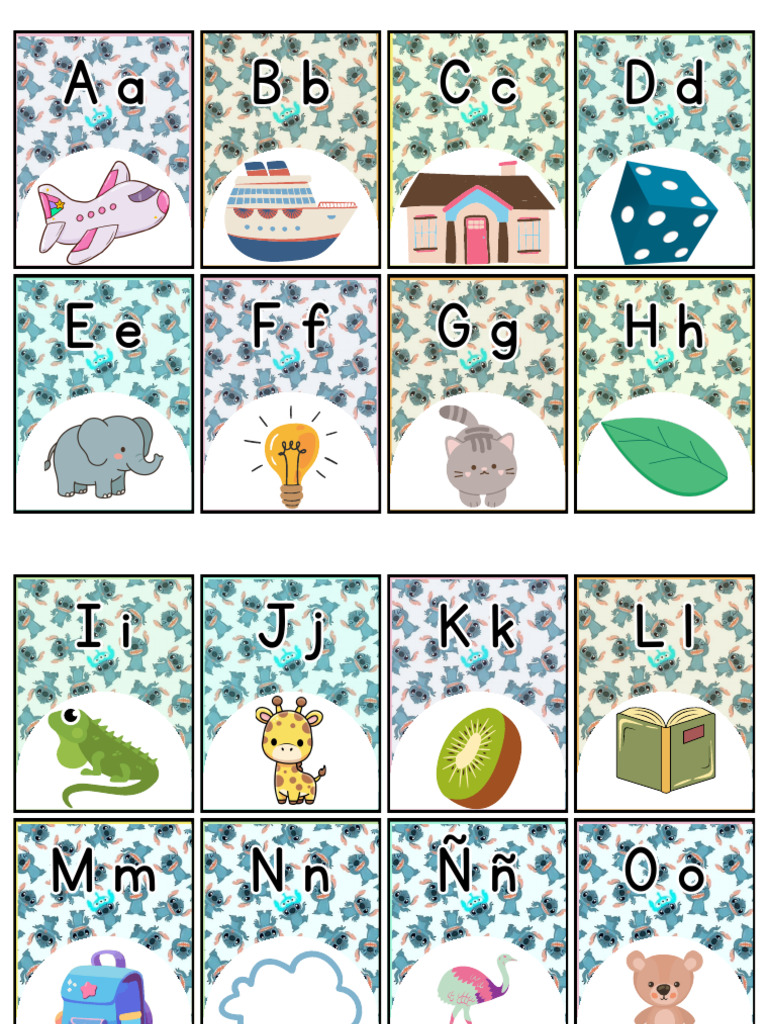 Tarjeta Educativas Del Abecedario by Aylin | PDF