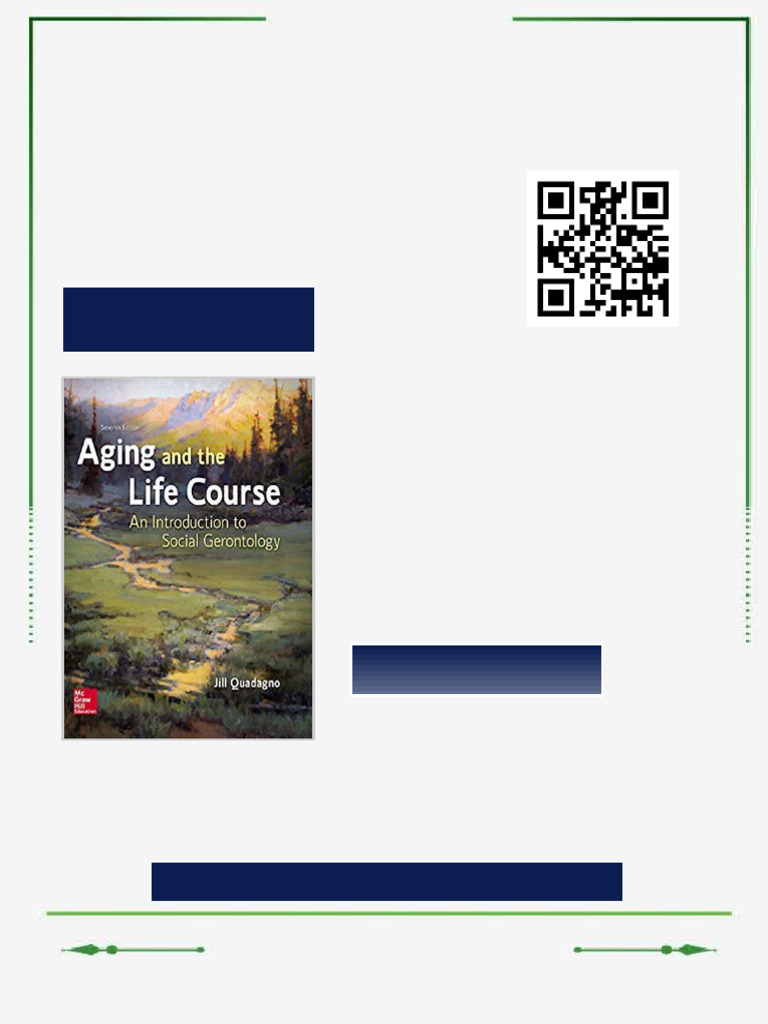 (Ebook PDF) Aging and The Life Course: An Introduction To Social ...