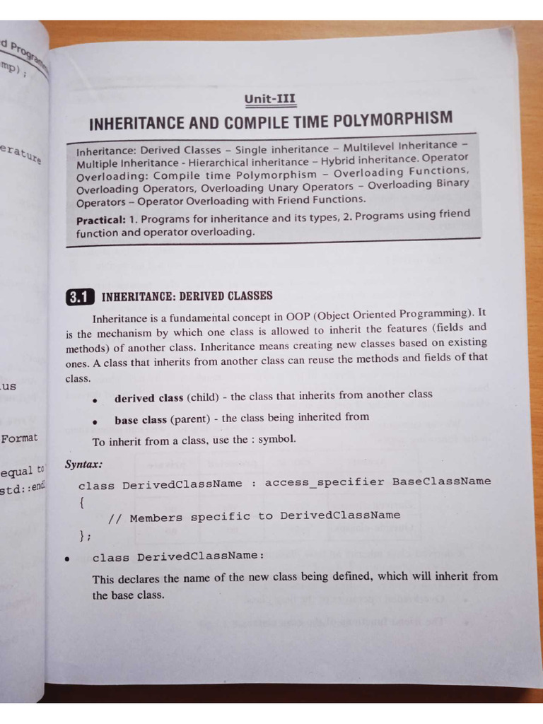 Unit-3 OOPS | PDF