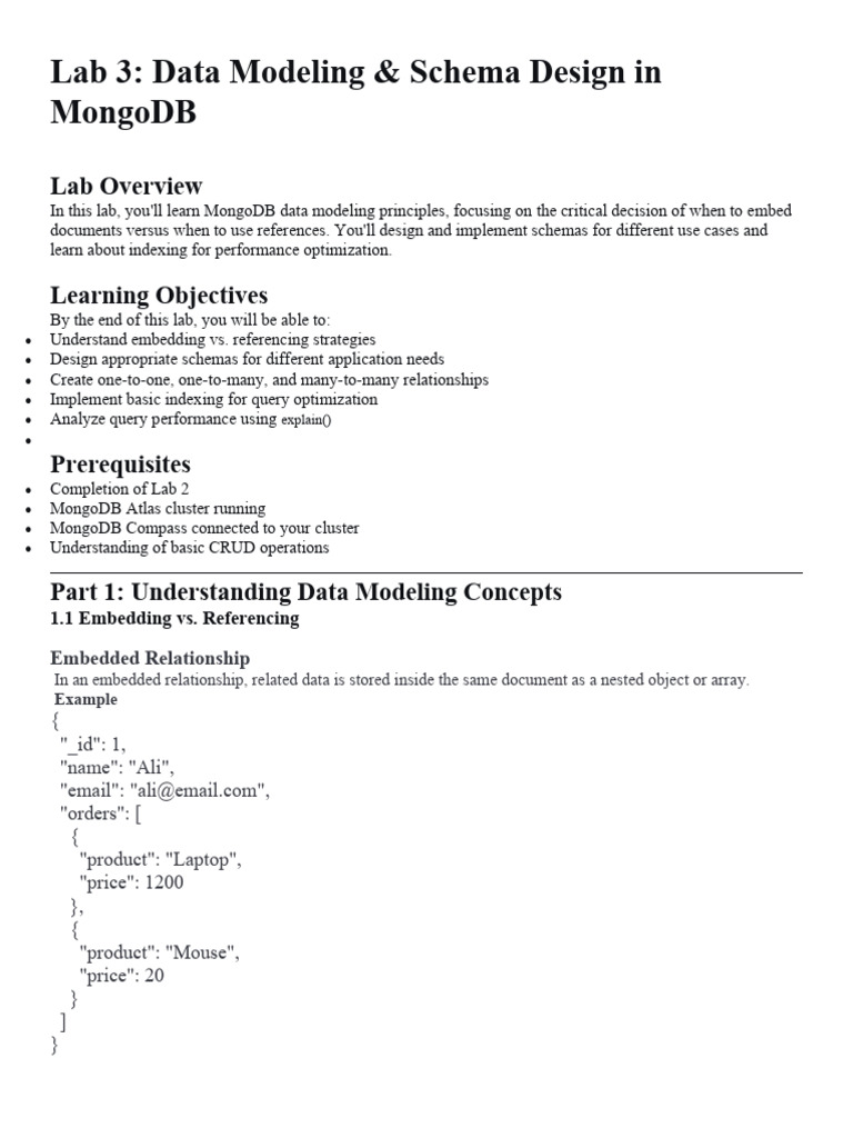 Nosql - Lab 03 | PDF