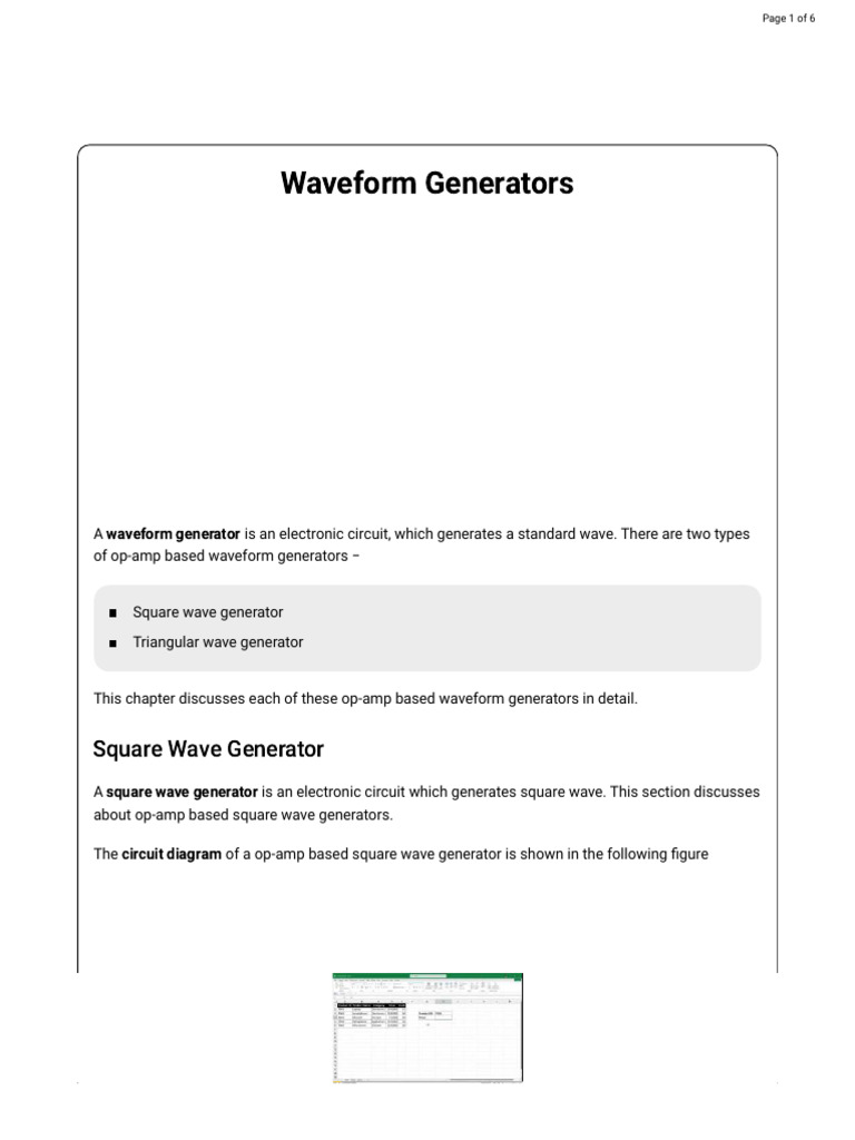 Waveform Generators Compressed | PDF