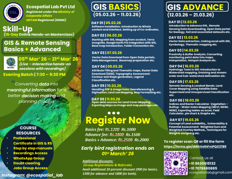 GIS Course Flyer March'26 2 | PDF