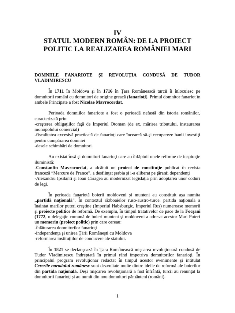 4.statul Modern Roman | PDF