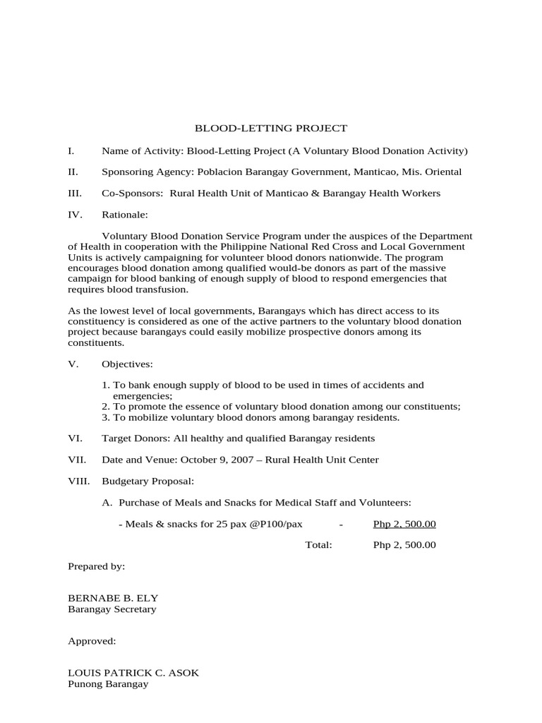 Blood Letting Project | PDF